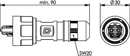 Telegärtner STX V1 2SC Steckerset 100007612