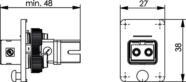 Telegärtner STX V4 Flanschset 100007621