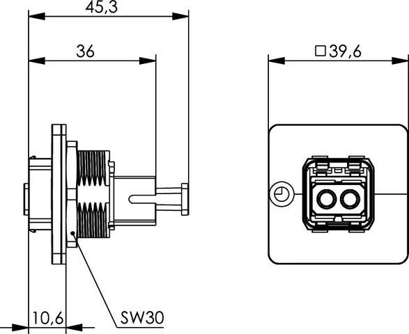 Telegärtner STXV14 RJ45 Zentr.-Flansch 100007629