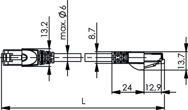 Telegärtner Patchkabel S/FTP 6A 100008842