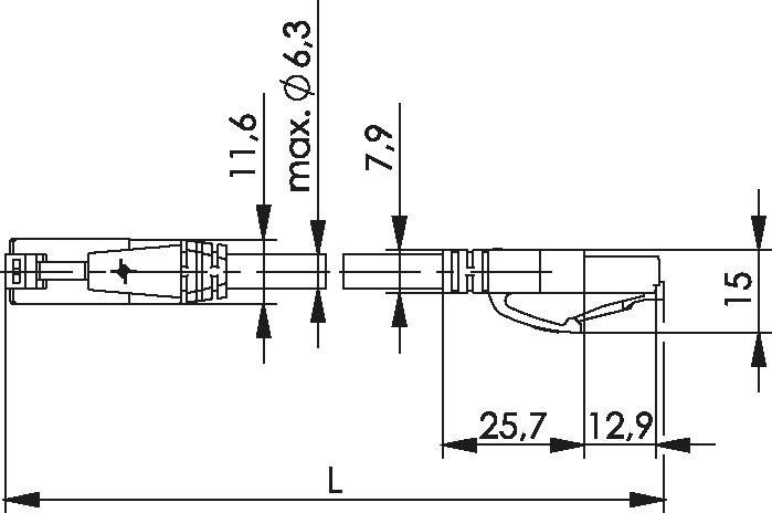 Telegärtner Patchkabel U/UTP Cat.6A 100009045