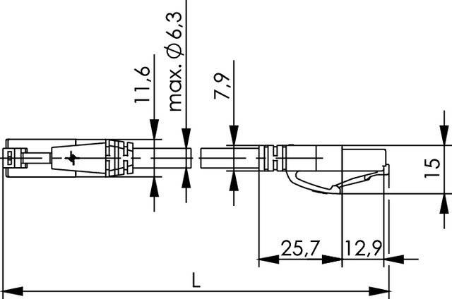Telegärtner Patchkabel U/UTP Cat.6A 100009045