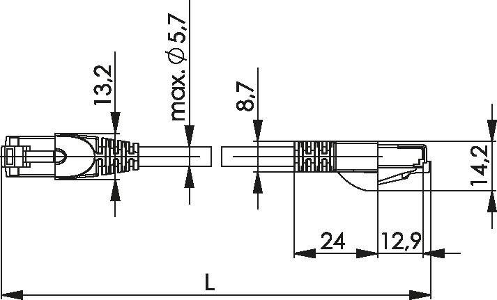 Telegärtner Patchkabel F/UTP Cat.5e 100008376
