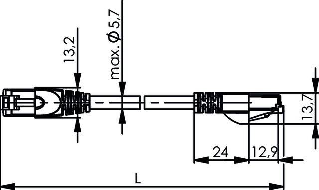 Telegärtner Patchkabel F/UTP 5E 100008174