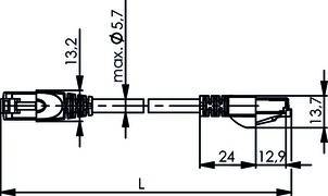 Telegärtner Patchkabel F/UTP Cat.5e 100008940