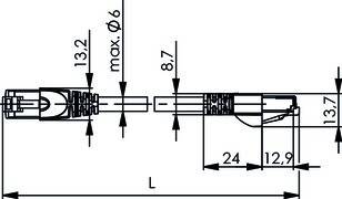 Telegärtner Patchkabel S/FTP 6A 100028074