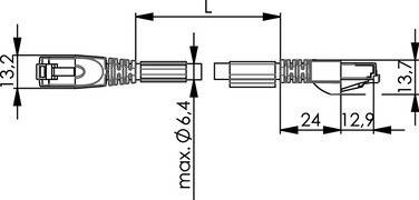 Telegärtner Patchk.S/FTP Cat.6A 100017308