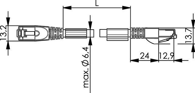 Telegärtner Patchk.S/FTP Cat.6A 100017350