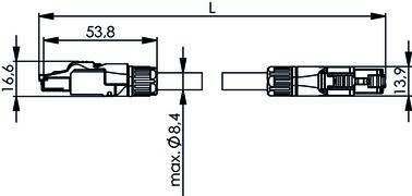 Telegärtner STX RJ45 - RJ45 VL 100017328