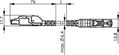 Telegärtner Patchkabel SF/UTP Cat.5 100017352