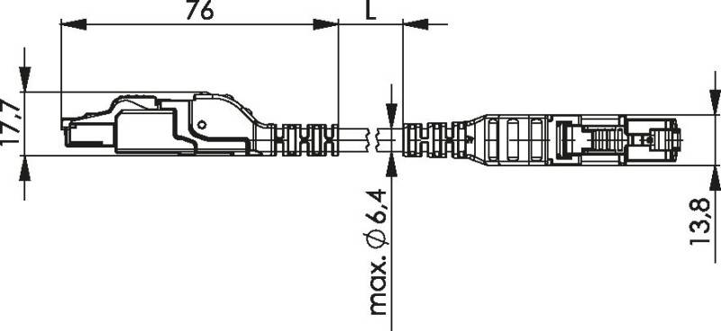 Telegärtner Patchkabel SF/UTP Cat.5 100017329