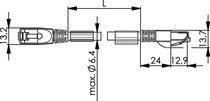 Telegärtner Patchk.S/FTP Cat.6A 100017325