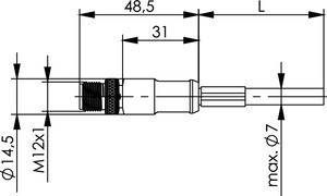 Telegärtner STX M12x1 VL 100017429