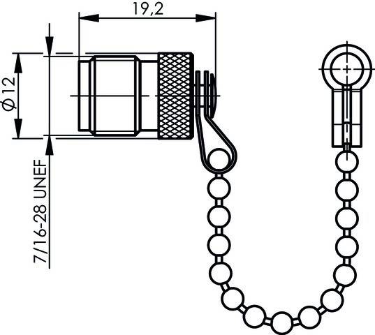 Telegärtner TNC-Abdeckkappe m.Kette 100021284