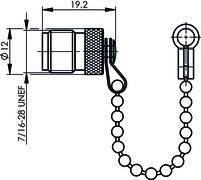 Telegärtner TNC-Abdeckkappe m.Kette 100021284