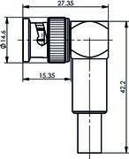 5 Stk. Telegärtner BNC-Kabelwinkelstecker 100023506