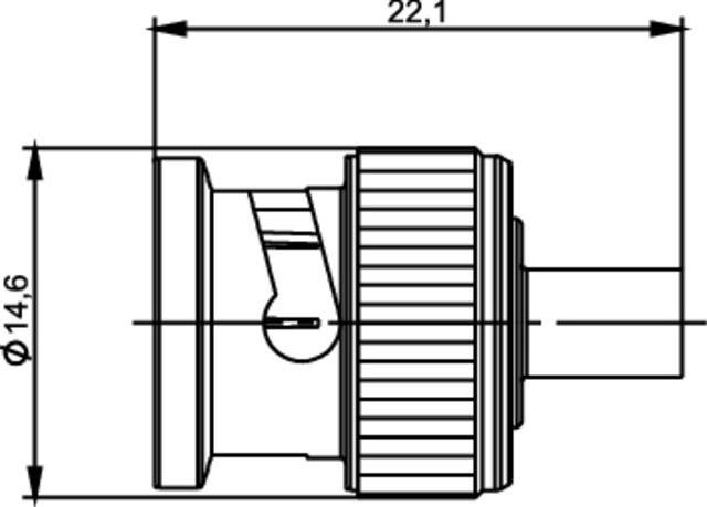 Telegärtner BNC-Kabelstecker Löt 100023310