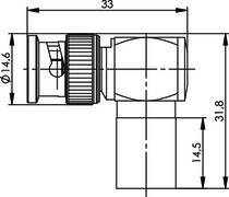 Telegärtner BNC-Kabelwinkelstecker 100023324