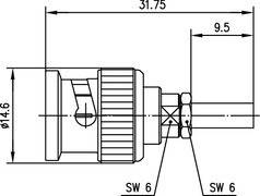 Telegärtner BNC-Stecker 100023347