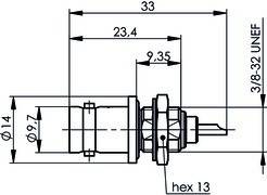 Telegärtner BNC Einbaubuchse 100023399