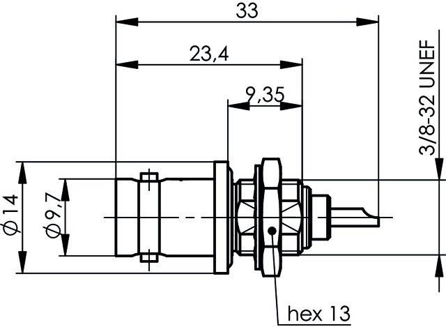 Telegärtner BNC Einbaubuchse 100023399