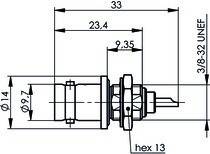 Telegärtner BNC Einbaubuchse 100023399