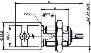 Telegärtner BNC-Einbaubuchse au 100023372