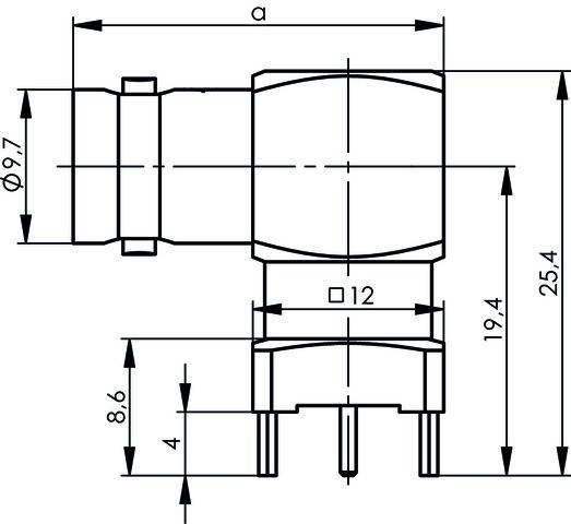 Telegärtner BNC-Winkelbuchse 100023418