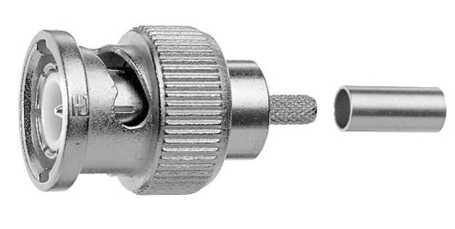 5 Stk. Telegärtner BNC-Kabelstecker 100023446