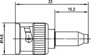 Telegärtner BNC-Kabelstecker 100023472