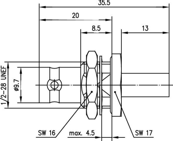 Telegärtner BNC Kabeleinbaubuchse 100023564