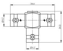 Telegärtner BNC-T-Stück 100023594