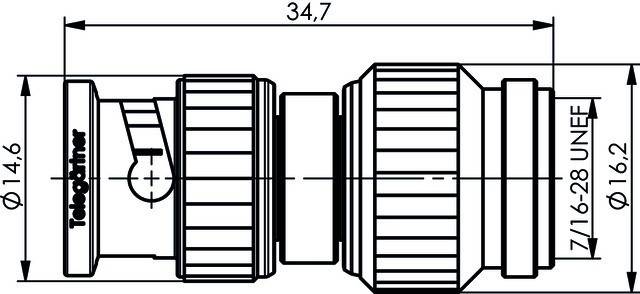 Telegärtner Adapter BNC-TNC (M-M) 100023634