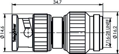 Telegärtner Adapter BNC-TNC (M-M) 100023634