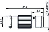 Telegärtner Adapter BNC-TNC (F-F) 100023635