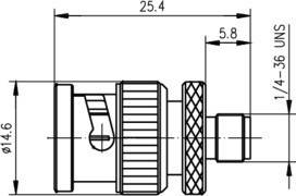 Telegärtner Adapter BNC-SMA (M-F) 100023637