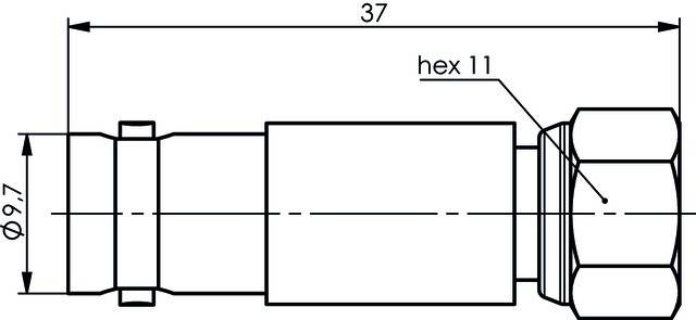 Telegärtner Adapter BNC-F (F-M) 100023644
