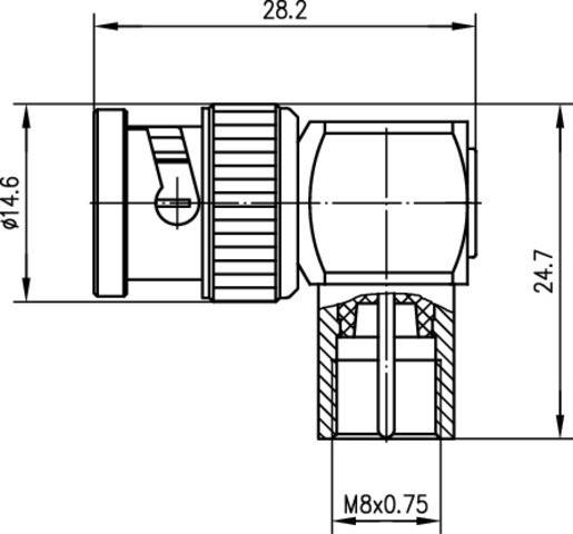 Telegärtner Winkeladapter BNC-FME 100023650