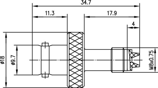 Telegärtner Adapter BNC-FME (F-F) 100023651