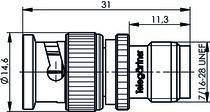 Telegärtner Adapter BNC-TNC (M-F) 100023675