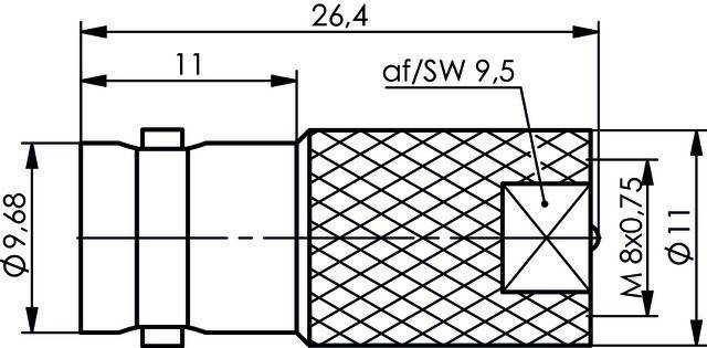 Telegärtner Adapter BNC-FME (F-M)L.C. 100023689