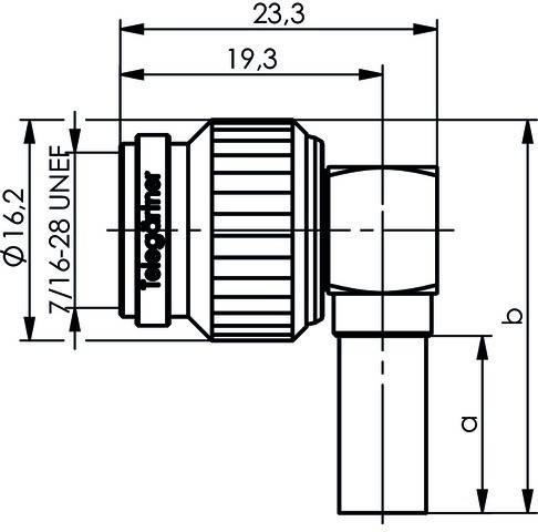 Telegärtner TNC-Kabelwinkelstecker 100023711