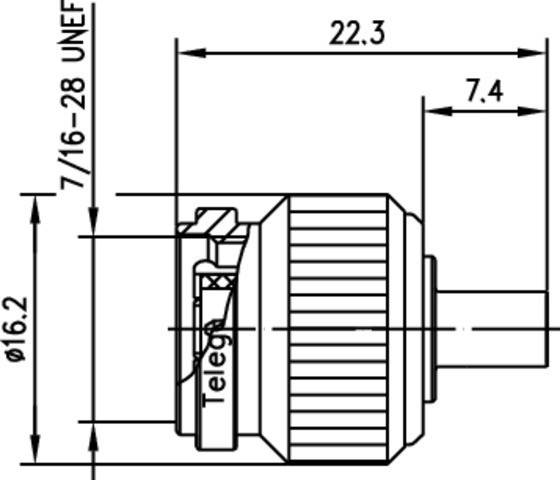 Telegärtner TNC-Kabelstecker 50Ohm 100023701