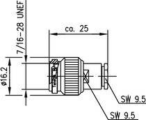 Telegärtner TNC-Kabelstecker 100023702