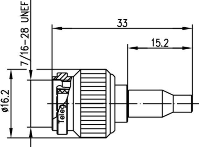 Telegärtner TNC-Kabelstecker 50Ohm 100023705