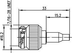 Telegärtner TNC-Kabelstecker 50Ohm 100023705