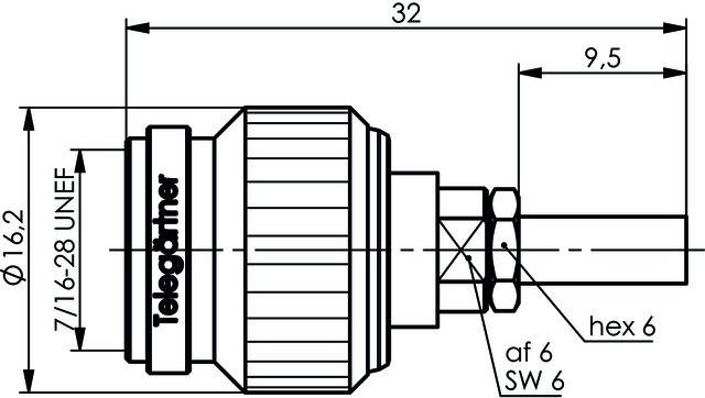 Telegärtner TNC-Kabelstecker 100023736