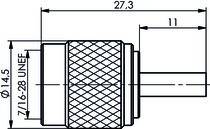 Telegärtner R-TNC-Stecker Reverse cr 100023748