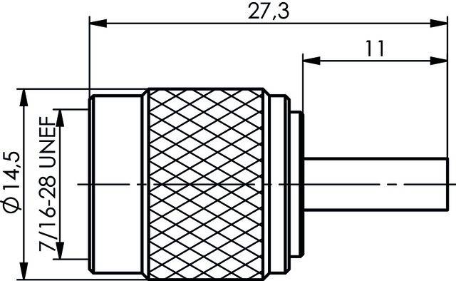 Telegärtner R-TNC-Stecker Reverse cr 100023748