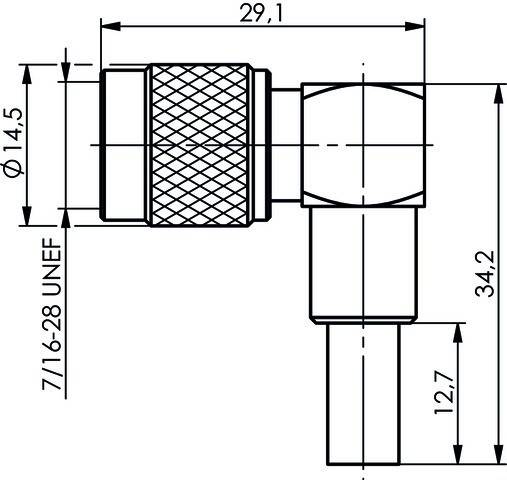 Telegärtner R-TNC-Winkelstecker 100023749